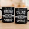 Custom Black Mug - Personalized Birthday Gifts For Dad, Brother, Sister - Not Just A Brother, My Forever Ally Custom Black Mug - Personalized Birthday Gifts For Dad, Brother, Sister - Not Just A Brother, My Forever Ally