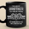 Custom Black Mug - Personalized Birthday Gifts For Dad, Brother, Sister - Not Just A Brother, My Forever Ally Custom Black Mug - Personalized Birthday Gifts For Dad, Brother, Sister - Not Just A Brother, My Forever Ally