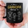 Custom Black Mug - Personalized Birthday Gifts For Dad, Grandpa - Grandkids Make Life Grand Custom Black Mug - Personalized Birthday Gifts For Dad, Grandpa - Grandkids Make Life Grand
