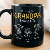 Custom Black Mug - Personalized Birthday Gifts For Dad, Grandpa - Grandkids Make Life Grand Custom Black Mug - Personalized Birthday Gifts For Dad, Grandpa - Grandkids Make Life Grand