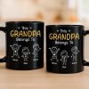 Custom Black Mug - Personalized Birthday Gifts For Dad, Grandpa - Grandkids Make Life Grand Custom Black Mug - Personalized Birthday Gifts For Dad, Grandpa - Grandkids Make Life Grand