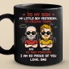 Custom Black Mug - Personalized Birthday Gifts For Dad, Son - Two Generations One Bond Custom Black Mug - Personalized Birthday Gifts For Dad, Son - Two Generations One Bond