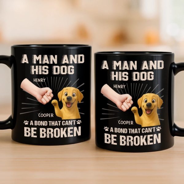 Custom Black Mug - Personalized Birthday Gifts For Dog Cat Lovers, Dog Dad And Mom, Cat Owners - Fur Makes Me Happy Custom Black Mug - Personalized Birthday Gifts For Dog Cat Lovers, Dog Dad And Mom, Cat Owners - Fur Makes Me Happy
