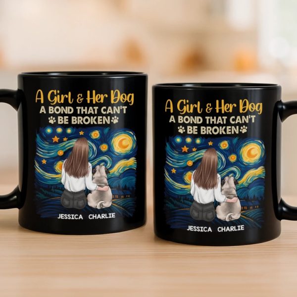 Custom Black Mug - Personalized Birthday Gifts For Dog Cat Lovers, Dog Dad And Mom, Cat Owners - Where The Fur Meets The Soul Custom Black Mug - Personalized Birthday Gifts For Dog Cat Lovers, Dog Dad And Mom, Cat Owners - Where The Fur Meets The Soul