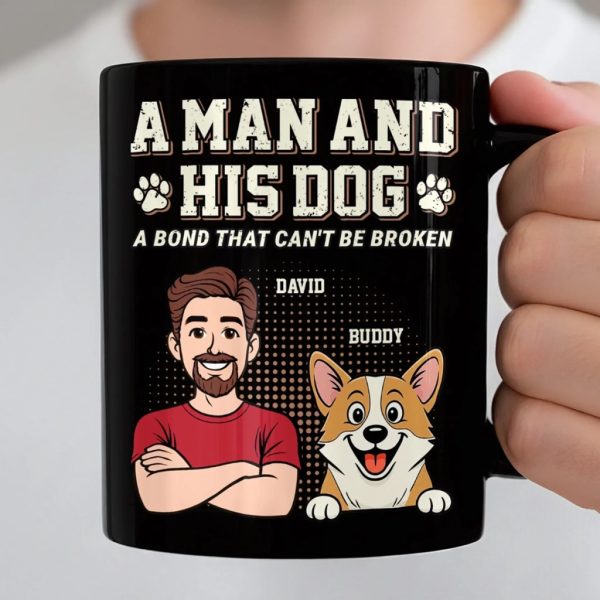 Custom Black Mug - Personalized Birthday Gifts For Dog Lovers, Dog Dad And Mom - Dogs Make Every Day Brighter Custom Black Mug - Personalized Birthday Gifts For Dog Lovers, Dog Dad And Mom - Dogs Make Every Day Brighter