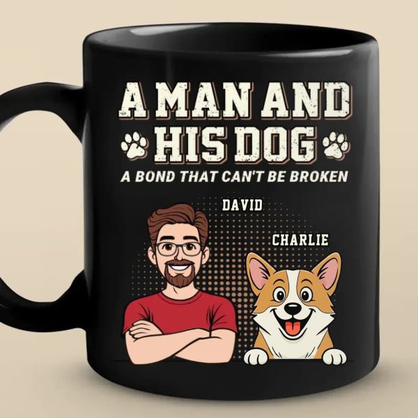 Custom Black Mug - Personalized Birthday Gifts For Dog Lovers, Dog Dad And Mom - Dogs Make Every Day Brighter Custom Black Mug - Personalized Birthday Gifts For Dog Lovers, Dog Dad And Mom - Dogs Make Every Day Brighter