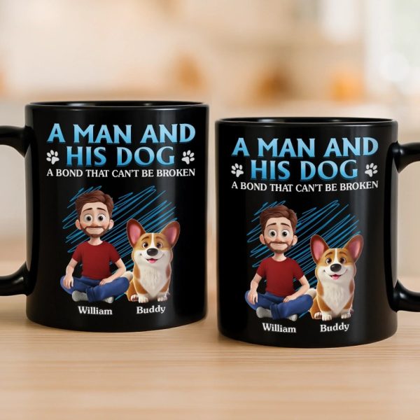Custom Black Mug - Personalized Birthday Gifts For Dog Lovers, Dog Dad And Mom - Life With Fur Kids Custom Black Mug - Personalized Birthday Gifts For Dog Lovers, Dog Dad And Mom - Life With Fur Kids