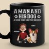 Custom Black Mug - Personalized Birthday Gifts For Dog Lovers, Dog Dad And Mom - Pets Make Every Day Brighter Custom Black Mug - Personalized Birthday Gifts For Dog Lovers, Dog Dad And Mom - Pets Make Every Day Brighter