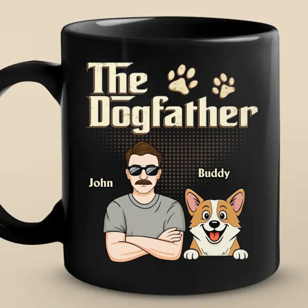 Custom Black Mug - Personalized Birthday Gifts For Dog Lovers, Dog Dad And Mom - Ride Or Die, Paws Included Custom Black Mug - Personalized Birthday Gifts For Dog Lovers, Dog Dad And Mom - Ride Or Die, Paws Included