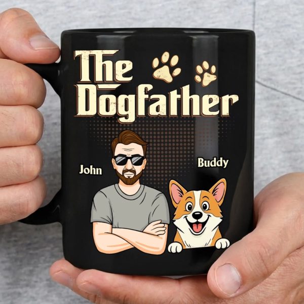 Custom Black Mug - Personalized Birthday Gifts For Dog Lovers, Dog Dad And Mom - Ride Or Die, Paws Included Custom Black Mug - Personalized Birthday Gifts For Dog Lovers, Dog Dad And Mom - Ride Or Die, Paws Included