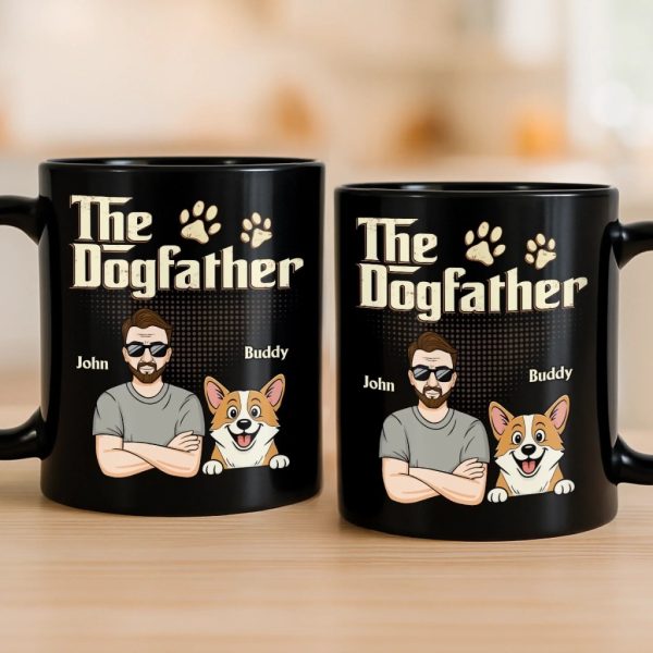 Custom Black Mug - Personalized Birthday Gifts For Dog Lovers, Dog Dad And Mom - Ride Or Die, Paws Included Custom Black Mug - Personalized Birthday Gifts For Dog Lovers, Dog Dad And Mom - Ride Or Die, Paws Included