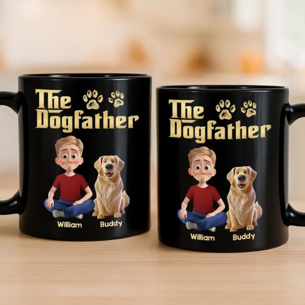 Custom Black Mug - Personalized Birthday Gifts For Dog Lovers, Dog Dad And Mom - The Boss Of Belly Rubs Custom Black Mug - Personalized Birthday Gifts For Dog Lovers, Dog Dad And Mom - The Boss Of Belly Rubs