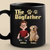 Custom Black Mug - Personalized Birthday Gifts For Dog Lovers, Dog Dad And Mom - The Boss Of Belly Rubs Custom Black Mug - Personalized Birthday Gifts For Dog Lovers, Dog Dad And Mom - The Boss Of Belly Rubs