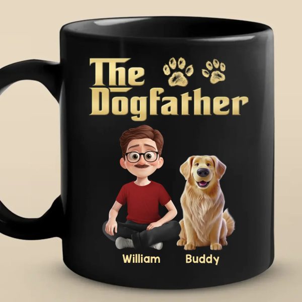 Custom Black Mug - Personalized Birthday Gifts For Dog Lovers, Dog Dad And Mom - The Boss Of Belly Rubs Custom Black Mug - Personalized Birthday Gifts For Dog Lovers, Dog Dad And Mom - The Boss Of Belly Rubs