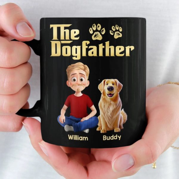 Custom Black Mug - Personalized Birthday Gifts For Dog Lovers, Dog Dad And Mom - The Boss Of Belly Rubs Custom Black Mug - Personalized Birthday Gifts For Dog Lovers, Dog Dad And Mom - The Boss Of Belly Rubs