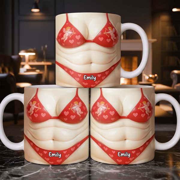 Custom Cupid-Themed Mug With Hearts And Angels - Personalized Custom Coffee Mug - CPL1158_MG Custom Cupid-Themed Mug With Hearts And Angels - Personalized Custom Coffee Mug - CPL1158_MG