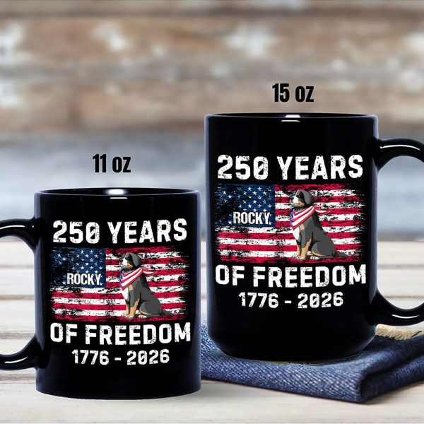 Custom Dog America 250 of Freedom Black Mug For Dog Lovers LM32 895317 Custom Dog America 250 of Freedom Black Mug For Dog Lovers LM32 895317
