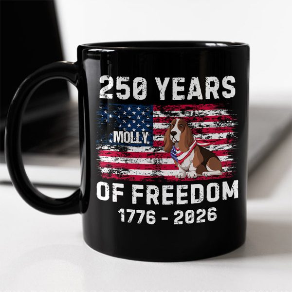 Custom Dog America 250 of Freedom Black Mug For Dog Lovers LM32 895317 Custom Dog America 250 of Freedom Black Mug For Dog Lovers LM32 895317