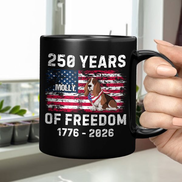 Custom Dog America 250 of Freedom Black Mug For Dog Lovers LM32 895317 Custom Dog America 250 of Freedom Black Mug For Dog Lovers LM32 895317
