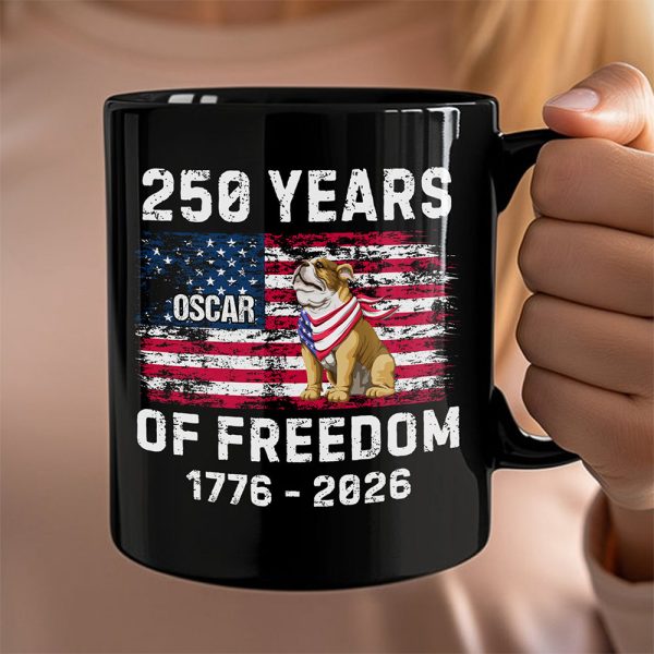 Custom Dog America 250 of Freedom Black Mug For Dog Lovers LM32 895317 Custom Dog America 250 of Freedom Black Mug For Dog Lovers LM32 895317