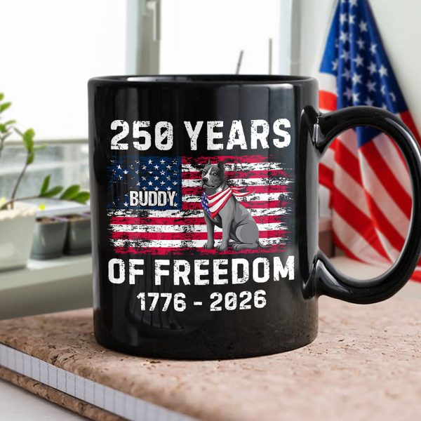 Custom Dog America 250 of Freedom Black Mug For Dog Lovers LM32 895317 Custom Dog America 250 of Freedom Black Mug For Dog Lovers LM32 895317