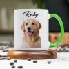 Custom Dog Cat Photo Our Human Servant Accent Mug HA75 891815 Custom Dog Cat Photo Our Human Servant Accent Mug HA75 891815