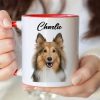 Custom Dog Cat Photo Our Human Servant Accent Mug HA75 891815 Custom Dog Cat Photo Our Human Servant Accent Mug HA75 891815