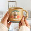 Custom Dog Cat Photo Retro Pottery Mug TH10 892099 Custom Dog Cat Photo Retro Pottery Mug TH10 892099