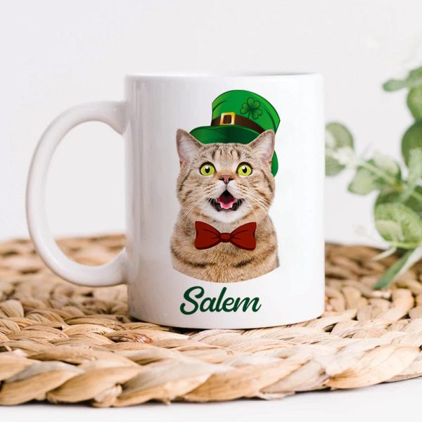 Custom Dog Cat Photo ST Patrick's Day White Mug Dog Lovers Gift Cat Lovers Gift CH07 895180 Custom Dog Cat Photo ST Patrick's Day White Mug Dog Lovers Gift Cat Lovers Gift CH07 895180