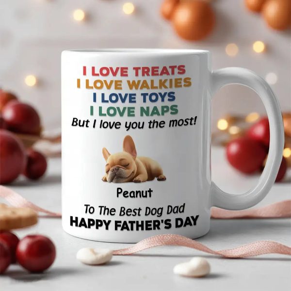 Custom Dog Dad Humor Mug, Personalized Holiday Gift Cup Custom Dog Dad Humor Mug, Personalized Holiday Gift Cup