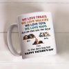 Custom Dog Dad Humor Mug, Personalized Holiday Gift Cup Custom Dog Dad Humor Mug, Personalized Holiday Gift Cup