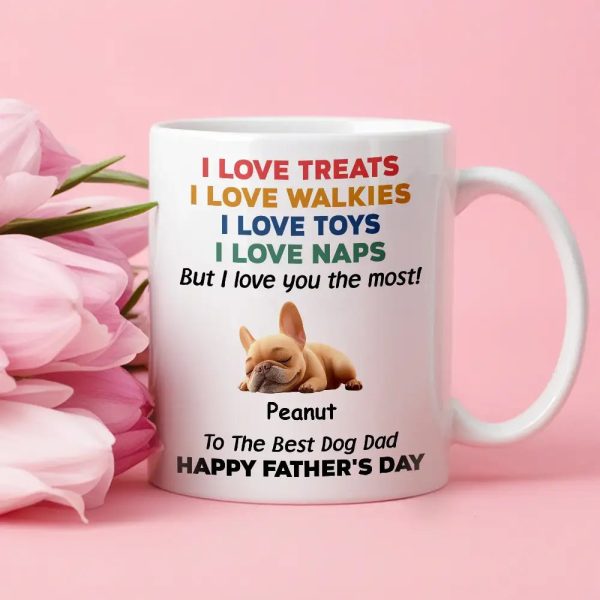 Custom Dog Dad Humor Mug, Personalized Holiday Gift Cup Custom Dog Dad Humor Mug, Personalized Holiday Gift Cup
