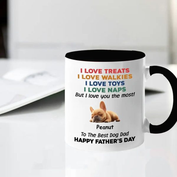 Custom Dog Dad Humor Mug, Personalized Holiday Gift Cup Custom Dog Dad Humor Mug, Personalized Holiday Gift Cup