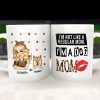 Custom Dog Mom Ceramic Mug - Personalized Two-Tone Cup for Dog Lovers