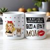 Custom Dog Mom Ceramic Mug - Personalized Two-Tone Cup for Dog Lovers
