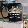 Custom Dog Photo This Human Belong To Black Mug Gift For Dog Lovers LM32 895101 Custom Dog Photo This Human Belong To Black Mug Gift For Dog Lovers LM32 895101