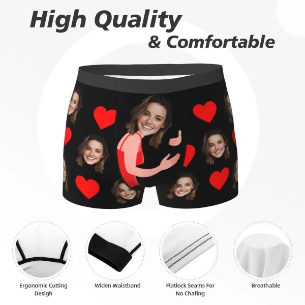 Custom Face Photo Boxer Briefs for Men Custom Face Photo Boxer Briefs for Men