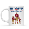 Custom Football Dad With Kids - Personalized Mug - Gifts For American Football Lover | TM12 HN02 Custom Football Dad With Kids - Personalized Mug - Gifts For American Football Lover | TM12 HN02