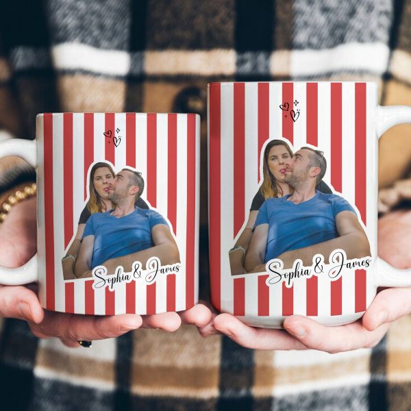Custom Funny Couple Face - Personalized Photo Mug Custom Funny Couple Face - Personalized Photo Mug