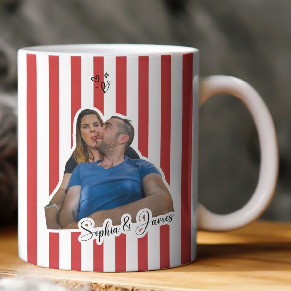 Custom Funny Couple Face - Personalized Photo Mug Custom Funny Couple Face - Personalized Photo Mug