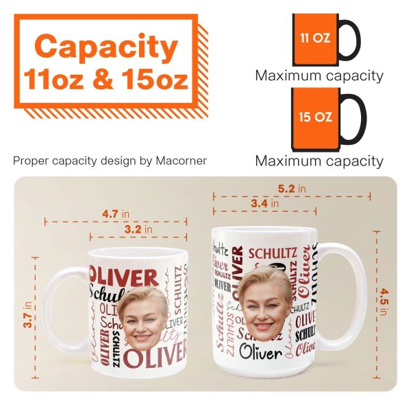 Custom Funny Face Signature Style - Personalized Photo Mug Custom Funny Face Signature Style - Personalized Photo Mug