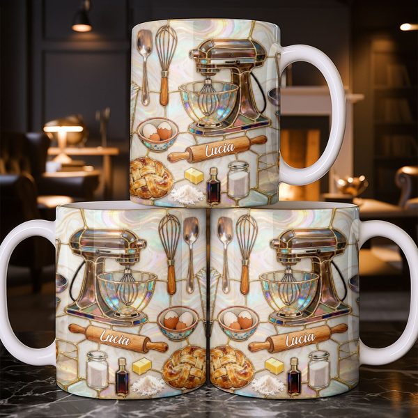Custom Kitchen Essentials For The Avid Baker - Personalized Custom Coffee Mug - JBS089_MG Custom Kitchen Essentials For The Avid Baker - Personalized Custom Coffee Mug - JBS089_MG