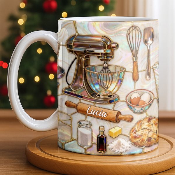 Custom Kitchen Essentials For The Avid Baker - Personalized Custom Coffee Mug - JBS089_MG Custom Kitchen Essentials For The Avid Baker - Personalized Custom Coffee Mug - JBS089_MG