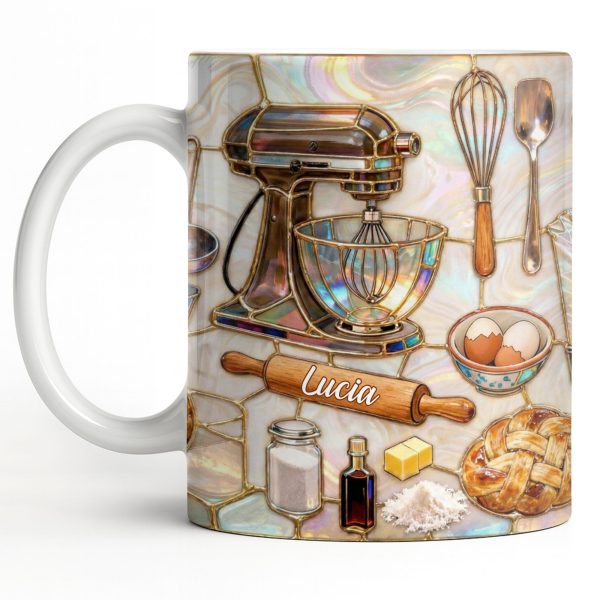 Custom Kitchen Essentials For The Avid Baker - Personalized Custom Coffee Mug - JBS089_MG Custom Kitchen Essentials For The Avid Baker - Personalized Custom Coffee Mug - JBS089_MG