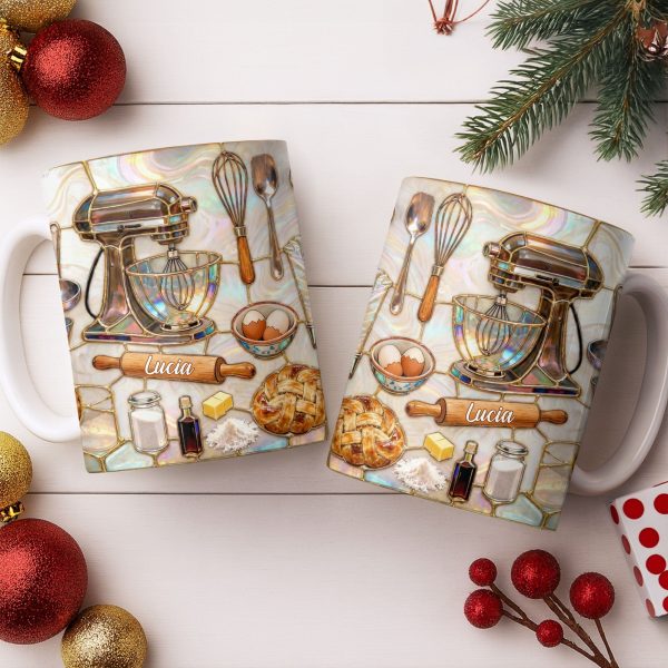 Custom Kitchen Essentials For The Avid Baker - Personalized Custom Coffee Mug - JBS089_MG Custom Kitchen Essentials For The Avid Baker - Personalized Custom Coffee Mug - JBS089_MG