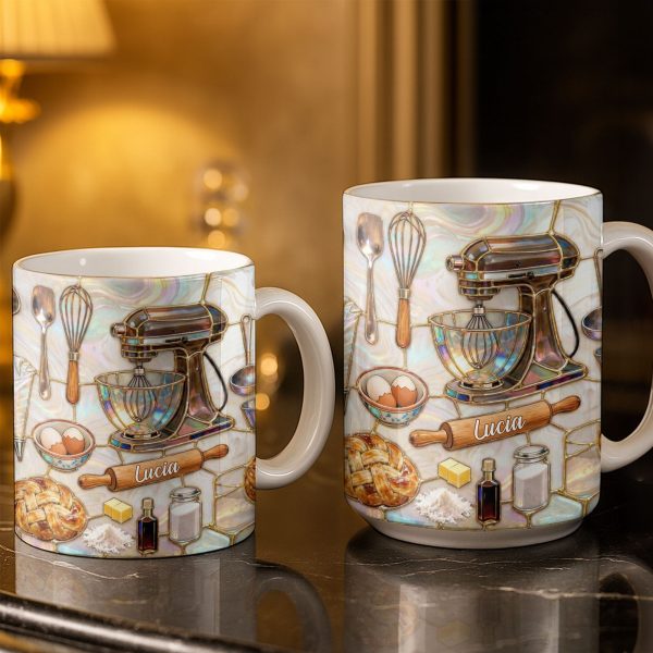 Custom Kitchen Essentials For The Avid Baker - Personalized Custom Coffee Mug - JBS089_MG Custom Kitchen Essentials For The Avid Baker - Personalized Custom Coffee Mug - JBS089_MG