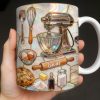 Custom Kitchen Essentials For The Avid Baker - Personalized Custom Coffee Mug - JBS089_MG Custom Kitchen Essentials For The Avid Baker - Personalized Custom Coffee Mug - JBS089_MG