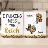 Custom Long Distance Mug - Personalized Best Friend Birthday Gifts For Women, Besties, Sisters, BFF - Close Where It Counts