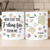 Custom Long Distance Mug - Personalized Best Friend Birthday Gifts For Women, Besties, Sisters, BFF - Far Away Still Close