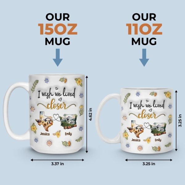 Custom Long Distance Mug - Personalized Best Friend Christmas Birthday Gifts For Women, Besties, Sisters, BFF - Always Better When We Are Together Custom Long Distance Mug - Personalized Best Friend Christmas Birthday Gifts For Women, Besties, Sisters, BFF - Always Better When We Are Together
